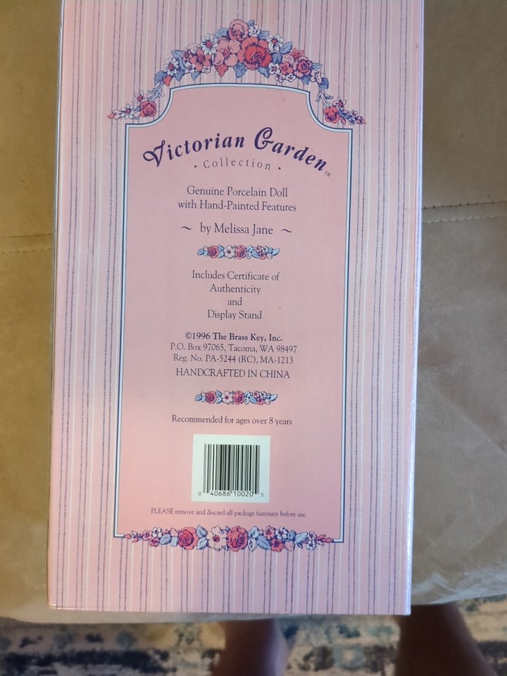 Victorian Garden Porcelain Doll Miniature Collection by Melissa Jane 10