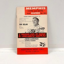 Vintage Memphis Hotel & Motel Greater Guide Dec 1963 + Howard Johnson Post Card