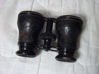Antique LEMAIRE FABT Paris Binoculars w/ Original Case Working Condition