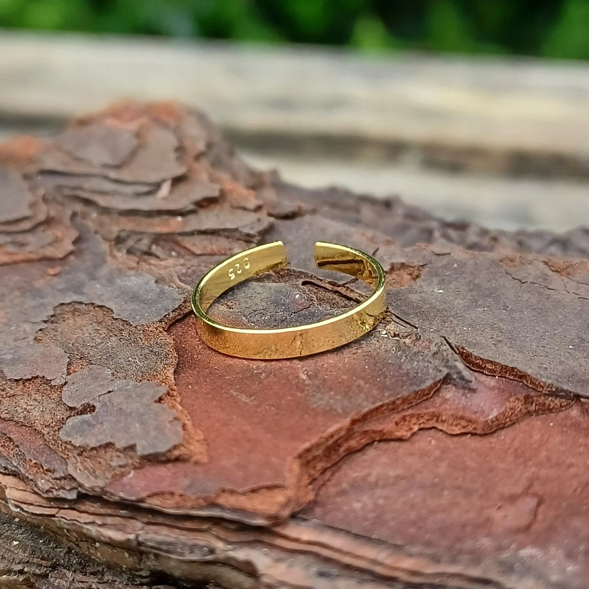 Gold plated silver toe rings sale