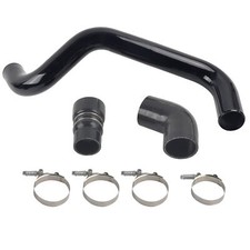 Hot Side Intercooler Pipe Boot Kit Black For 04-10 Gm 6.6l Lly Lbz Lmm Duramax