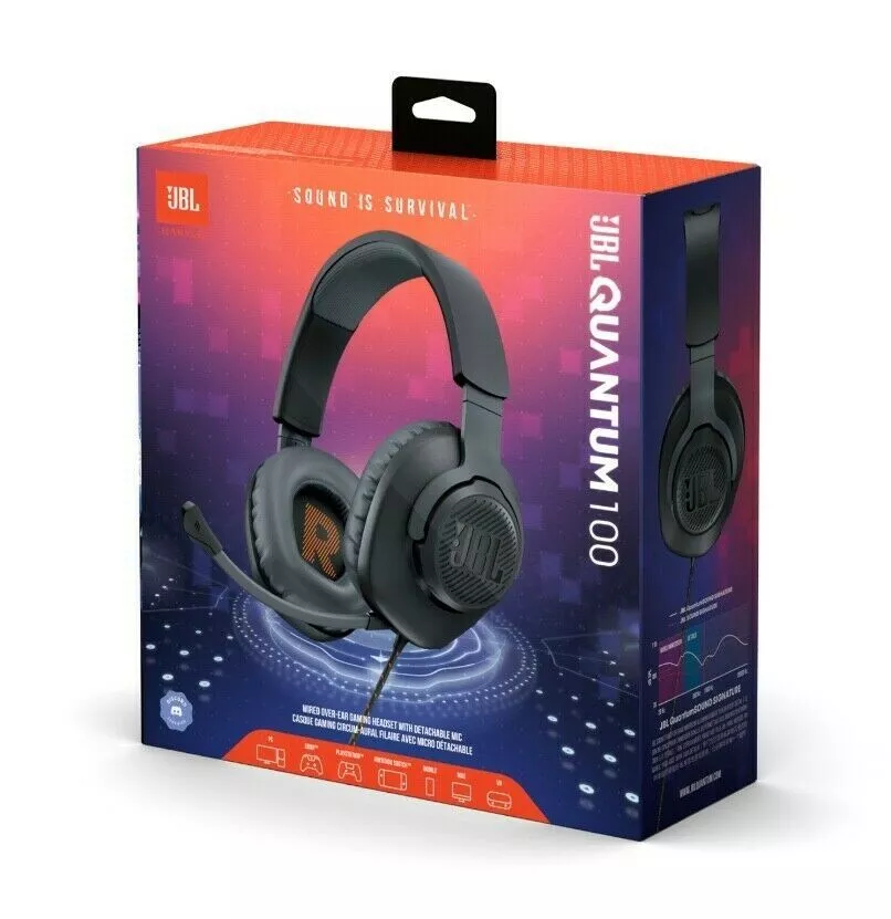 JBL Quantum 100 Wired Over-Ear Gaming Headset