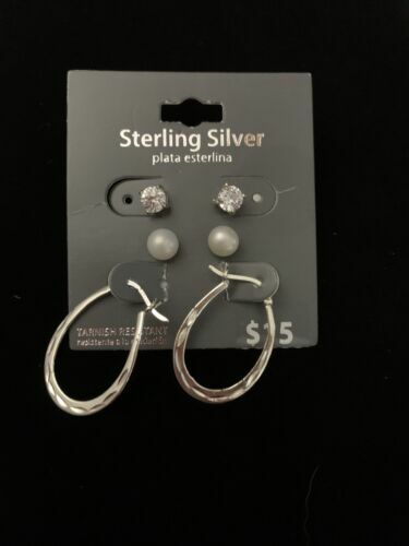 YAFEINI Orecchini A Cerchio Piccoli In Argento 925 Con Perle - Design Onda Marina, Ipoallergenici, Regalo Per Donna Con Confezione