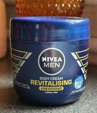 Nivea Men REVITALIZING ENERGIZING Body Cream Tub 13.52 oz SEALED Vitamin E