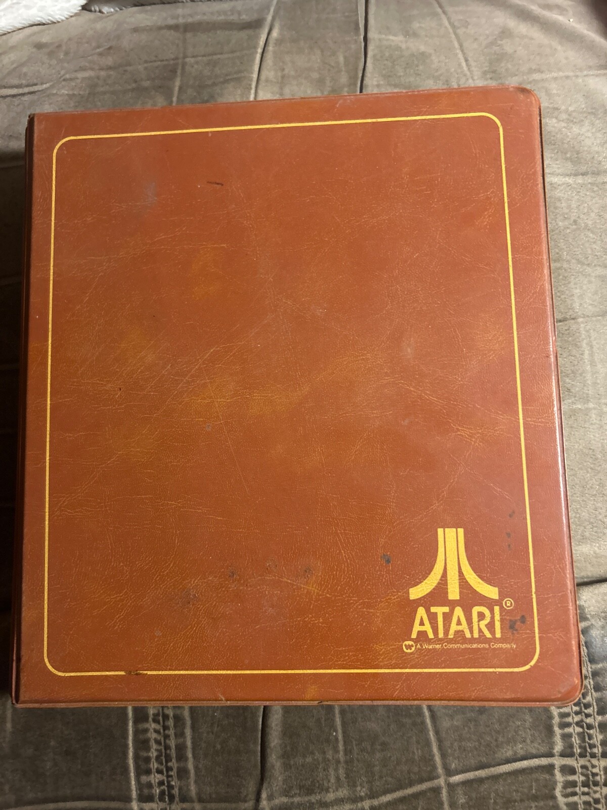 Atari 2600 game cartridges and case