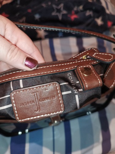 Jasper Conran Black & Brown Shoulder Bag - Picture 12 of 15