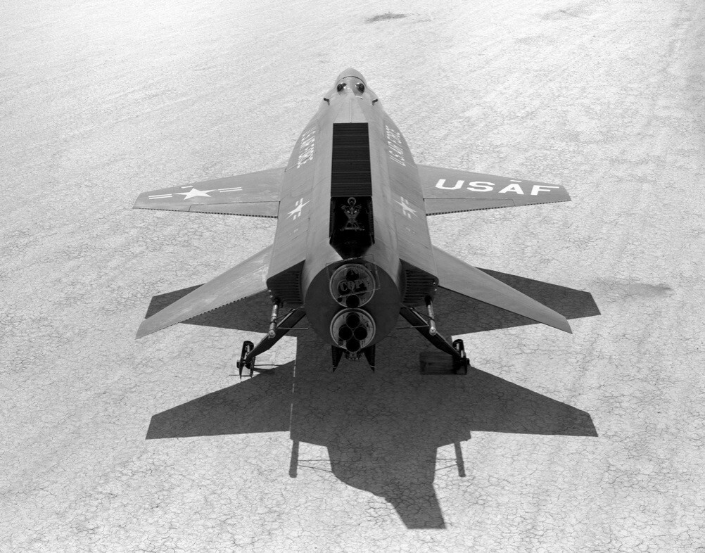 X-15 Rocket Plane Aircraft two XLR-11 engines 8X12 PHOTOGRAPH NASA