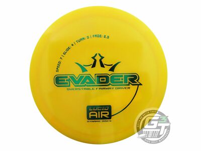 NEW Dynamic Discs Lucid AIR Evader 155g Yellow Green Foil Driver Golf Disc