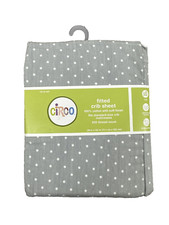 CIRCO Fitted Baby Crib Sheet 200 Thread Count GRAY