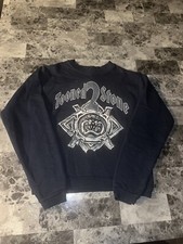 Boys Vintage 90s Looney Tunes Tazmanian Devil Taz Sweatshirt M Navy Blue Tooned