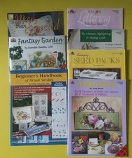 7 Acrylic & Enamel Decorative Painting Books CDA Folk Art Plaid Crafts 