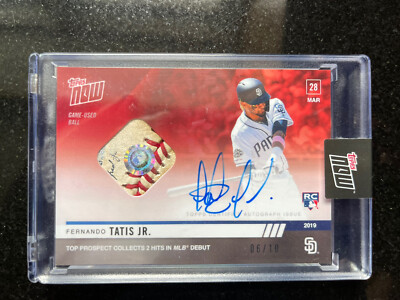 MLBカード　fernando tatis jr. RC relic auto On-Card Auto Ball Relic /10 Fernando Tatis Jr. MLB TOPPS NOW® Card