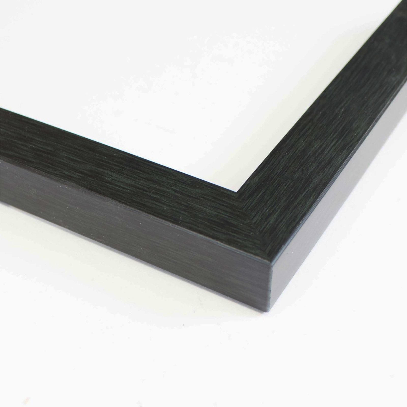 5x25 - 5 x 25 Charcoal Flat Solid Wood Frame with UV Framer's Acrylic ...