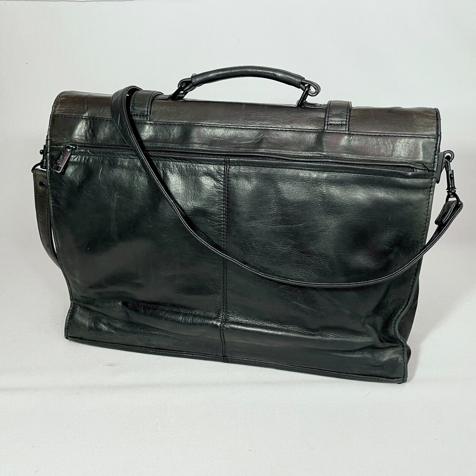 LODIS Black Leather Executive Laptop Bag Briefcas… - image 2