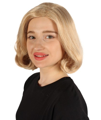 HPO Adult Women's Short Wavy Halloween Modern Wife Wig Multiple Color Options - Picture 273 of 312