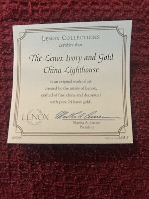 Lighthouse, By Lenox, Ivory & Gold China