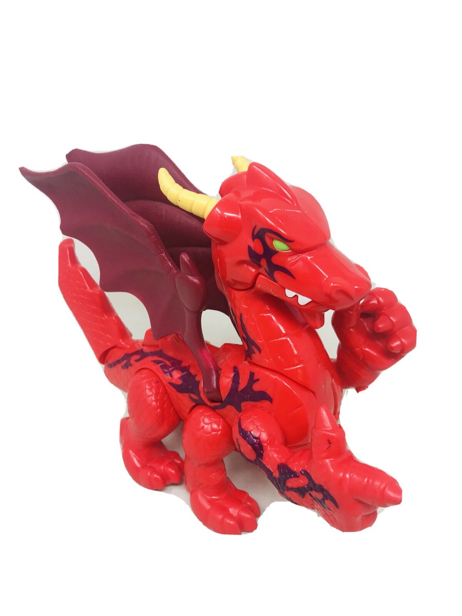 Fisher Price Imaginext 6-Leg Red Dragon Flapping Wings Lunging