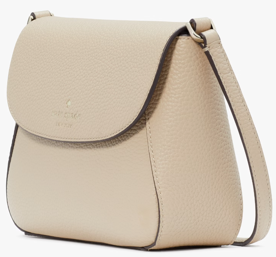 NWB Kate Spade Monica Flap Crossbody Beige Leather Purse NWB Kate Spade Monica Flap Crossbody Beige Leather Purse