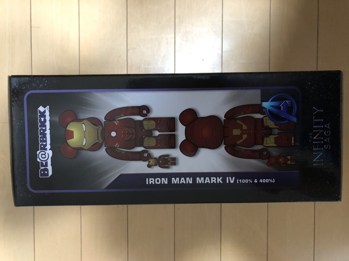 その他 MEDICOM TOY - BE@RBRICK IRON MAN MARK IV 100% &amp; 400% Medicom Toy BE@RBRICK IRON MAN MARK Ⅳ 100％ & 400％ set