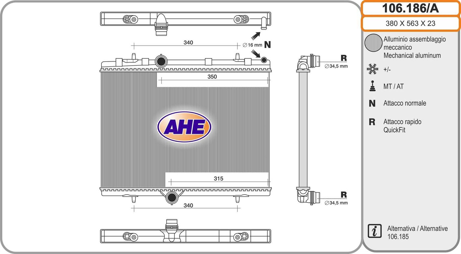 Radiateur de refroidissement haute performance pour Citroën C4 II 1.2 THP 130ch