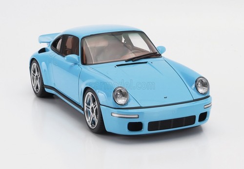Porsche 911 964 RUF CTR 2017 azul cielo bávaro casi real 1/18 ALM880302 - Imagen 4 de 9