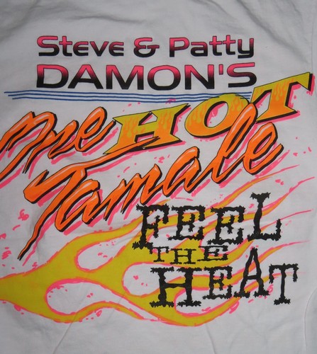 Vintage Hanes 1995 Steve & Patty DAMON's ONE HOT TAMALE Funny Car (SM) T-Shirt - Picture 7 of 7