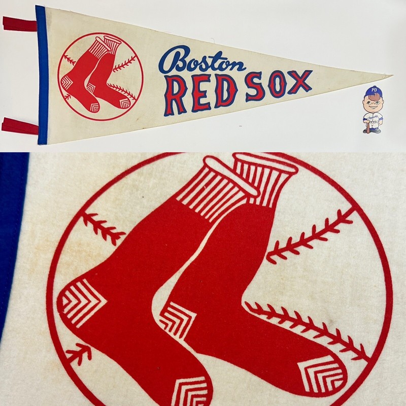 1960’s  Boston Red Sox Fenway Park MLB Baseball Keezer Pennant 11.5x29.5