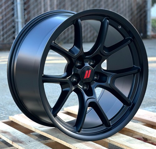 20x11 SRT Style Satin Black Wheels Fits Dodge Challenger Charger Widebody - Picture 2 of 5