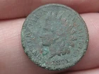 1871 Indian Head Cent Penny- Good/VG Details, Bold N, Shipwreck Effect?