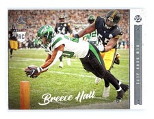 2022 Chronicles Football #220 Breece Hall RC Luminance Update Jets