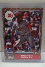 2022 Topps Japan Hunter Greene /25 Rookie Gold Parallel 1987 Cherry Tree Reds