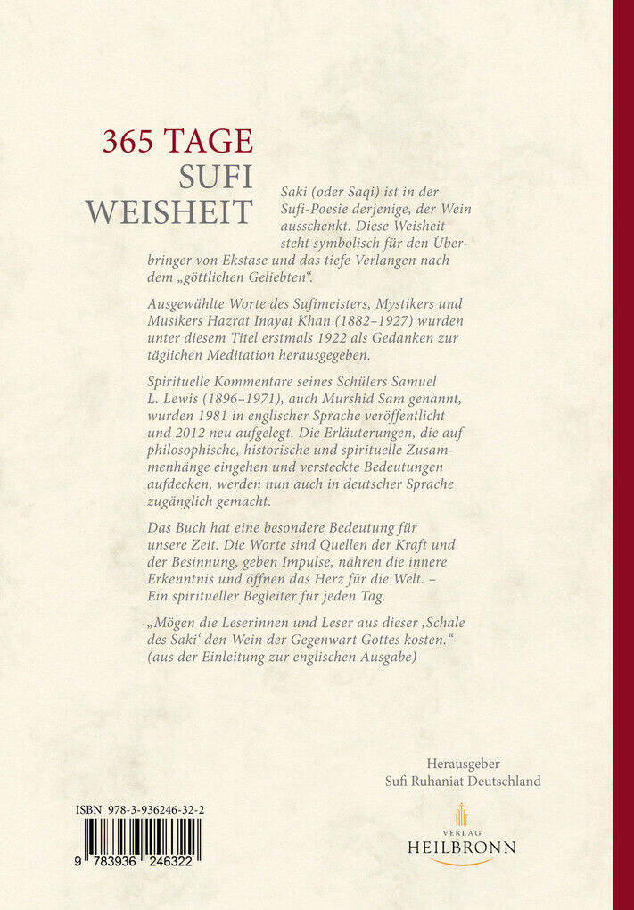 Thumbnail - 365 Tage Sufi-weisheit | Hazrat Inayat Khan, L. Samuel Lewis, Samuel