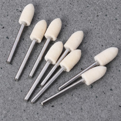 12PCS Lucidatura Lana Punta Conica Feltro Feltro Lucidatura Utensili Rettifica - Foto 3 di 11