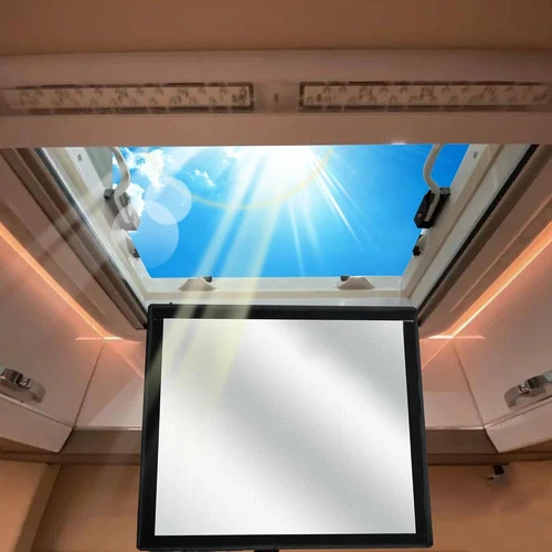 14x14 inch RV Roof Vent Skylight Insulator Cover, Sun Blackout Fabric for Camper