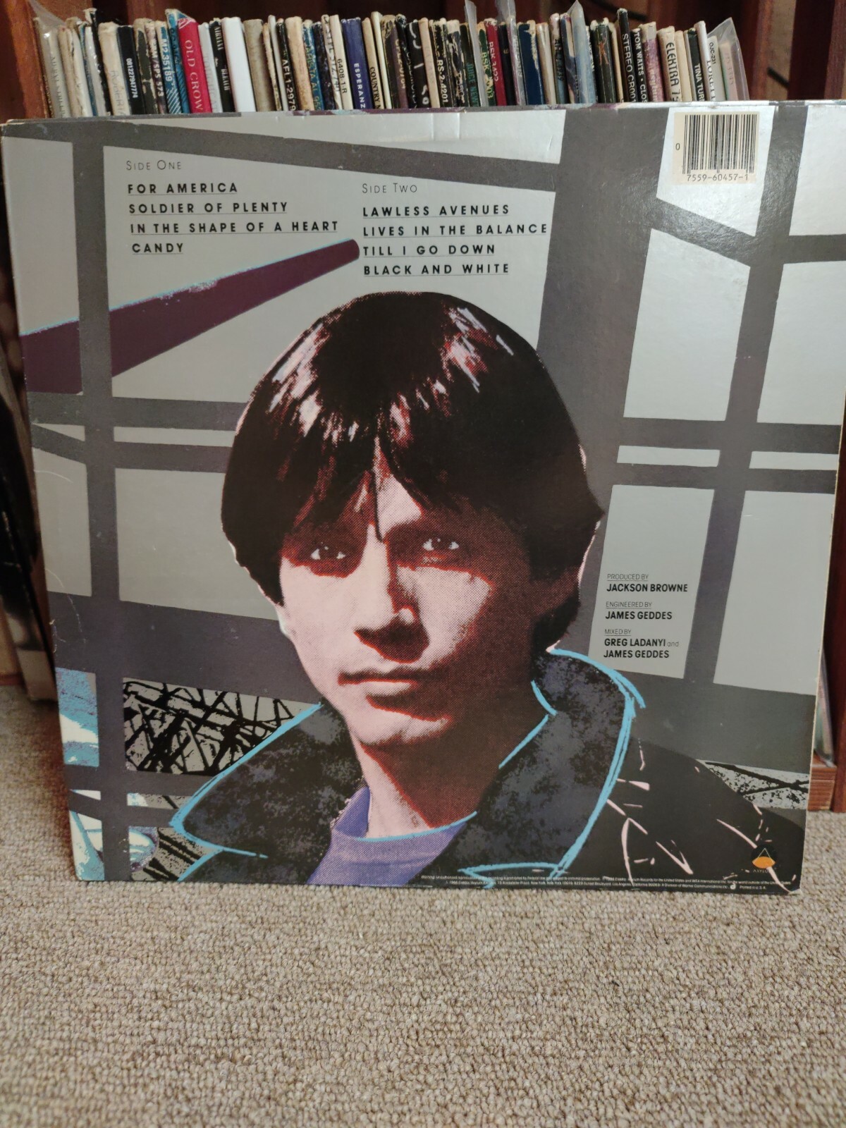 Jackson Browne Lives In The Balance 1986 classic rock vinyl LP eBay