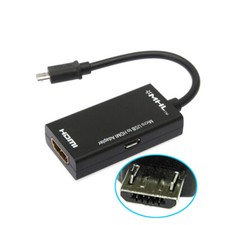 P08 USB Micro B MHL auf HDMI Adapter, 17cm, Smartphone, Tablet, PC zu TV, Beamer