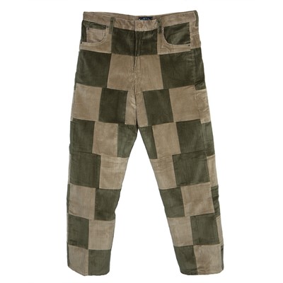 【2plan】Deep corduroy one-tuck pants One tuck strap corduroy pants / Olive - karactor | 60