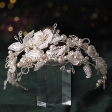 Pearl Crystal Hairband Tiara Headband Bridal Hair Jewelry Hair Accessories Party