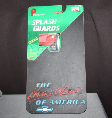 Vintage Plasticolor Splash Guards Chevrolet "Heartbeat of America" 8"x15" NOS B - Picture 7 of 12