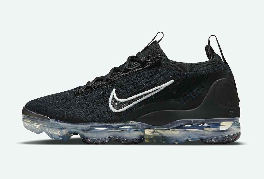 Женские кроссовки Nike Air Vapormax 2021 FK Flyknit Черный, серебристый, белый DC4112-002 sz 5.5