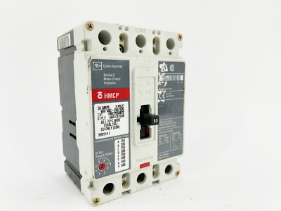 New Westinghouse HMCP050K2C Circuit Breaker 50A 3P 600V Style 6630C87G15
