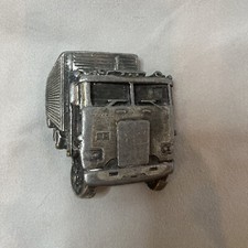 Vintage "Big Rig Semi-Truck" Bergamot Belt Buckle 1978 . B-38. Used