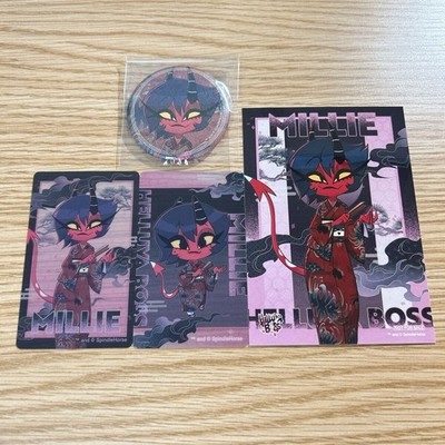 Helluva Boss Millie Badge Clear Card Collectible Anime Item Limited Edition