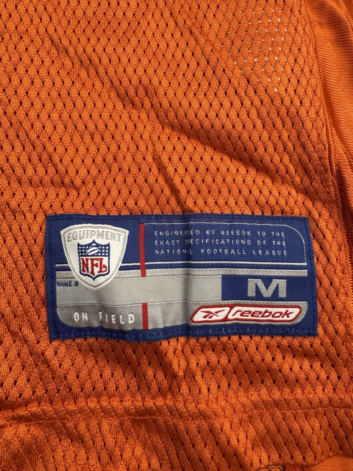 Reebok Chicago Bears Brian Urlacher #54 NFL Alternate Orange Home Jersey Men’s M thumbnail 2