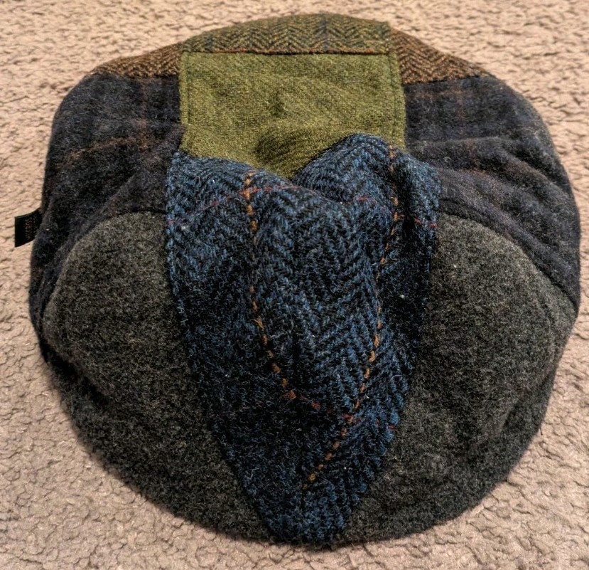 Mucros Weavers Trinity Patchwork Flat Cap Size Me… - image 3