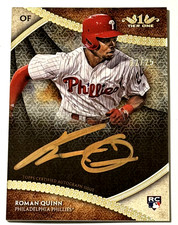 2017 TOPPS TIER ONE AUTO ROMAN QUINN SIGNED AUTOGRAPH ROOKIE CARD RC /25. rookie card picture