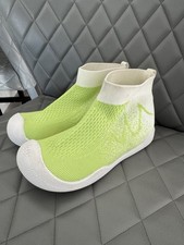 TODDLLUBY Toddler Socks Wrestling Shoes Green/White - Size 12 US