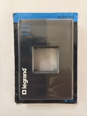 Adorne AWP1G2BR10 Bronze 1-Gang Screwless Wall Plate