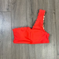 J Crew Scalloped One Shoulder Bikini Swim Top US Women's XS New