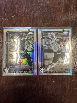 2025 Topps Chrome Negative Refractors SP - Willson Contreras & Ryan Jeffers.